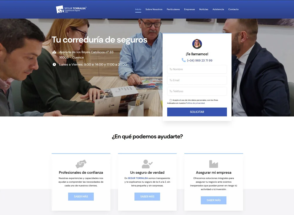 Nuevas secciones en nuestra web actualizada