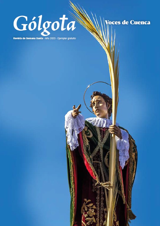 En la portada de la revista Gólgota aparece la imagen de San Juan apóstol evangelista realizada por Luis Marco Pérez en 1941.