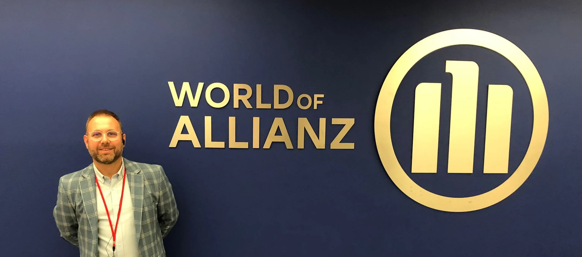 Javier Torralba, director técnico de Segur Torralba en las oficinas de Allianz en Múnich en la reunión anual de brókeres.