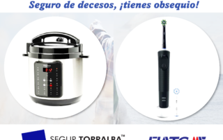 Contrata tu póliza de decesos en Segur Torralba y si eres menor de 65 años llévate un cepillo de dientes eléctrico ORAL B Vitality Pro, o si eres mayor de 65 años llévate un Robot de cocina TAURUS Tasty Multipot