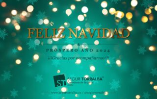 Felicitación de Navidad de Segur Torralba. Tu correduría de seguros de confianza.