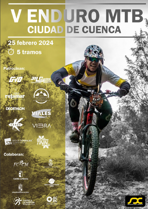 V carrera de enduro MTB Ciudad de Cuenca patrocinada por Segur Torralba.
