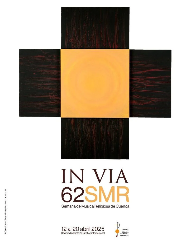 Seguros de accidentes para Banceros. Semana Santa de Cuenca 2025. Cartel de la 62 semana de Música religiosa de Cuenca 2025.